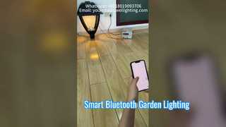 街路に使用されるダイカストアルミニウムハウジングを備えたBluetoothスマートガーデンライト。