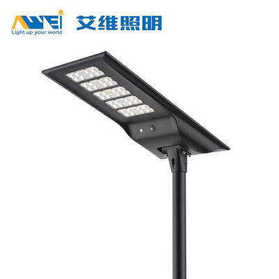 公共エリアのための18V100Wモノ結晶シリコンパネル付き60W統合太陽光LED路灯